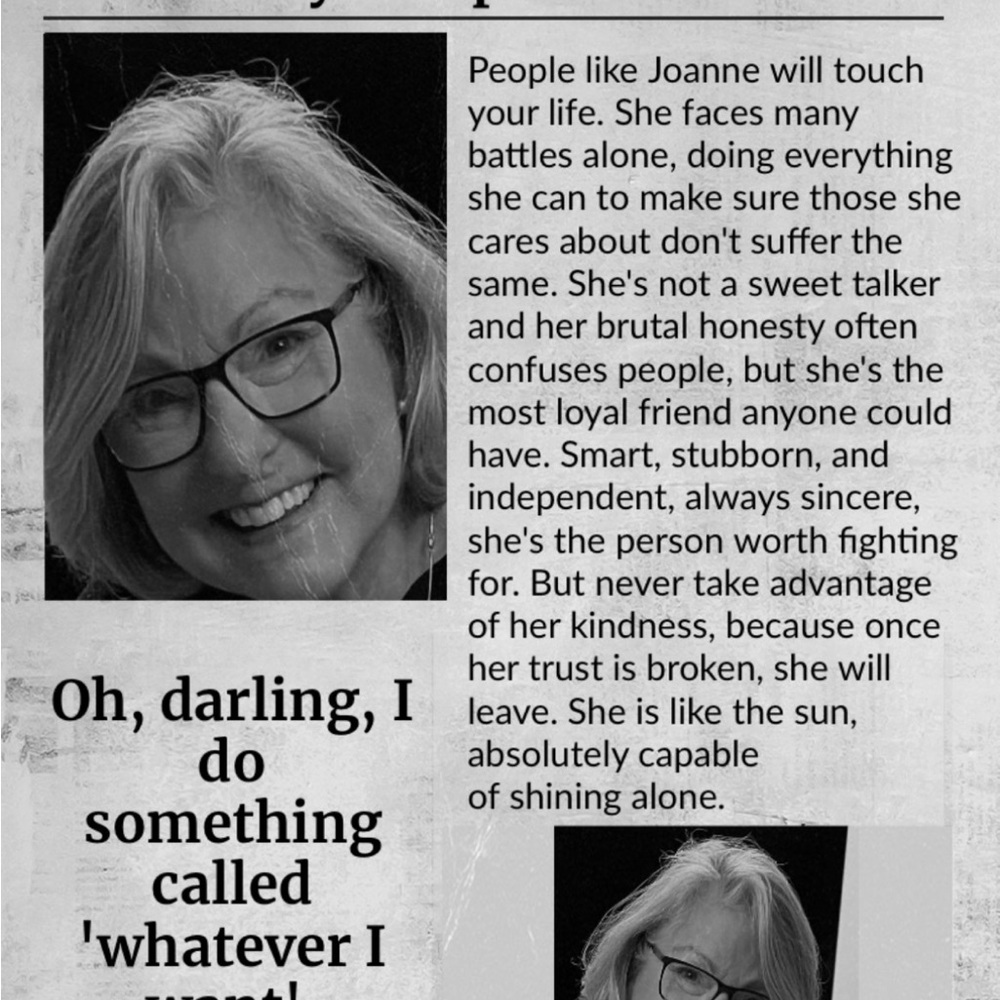 Meet your Posher, Joanne